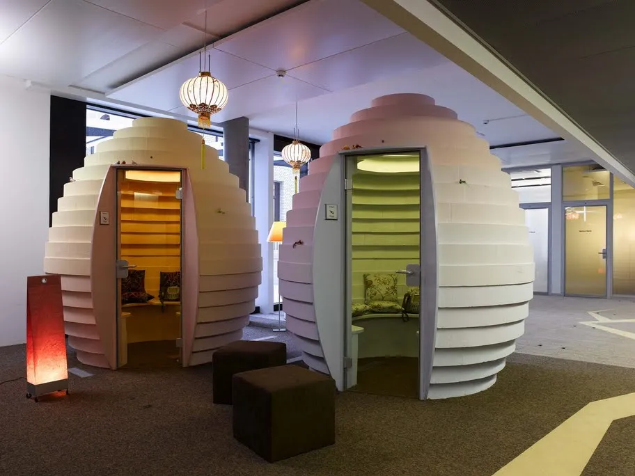 Salle de réunion en forme d'oeufs