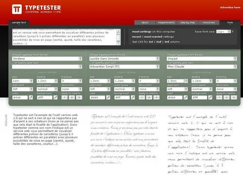 typetester