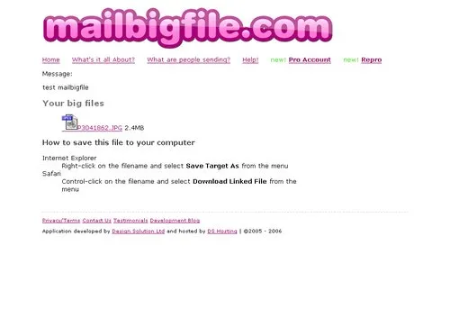 mailbigfile download