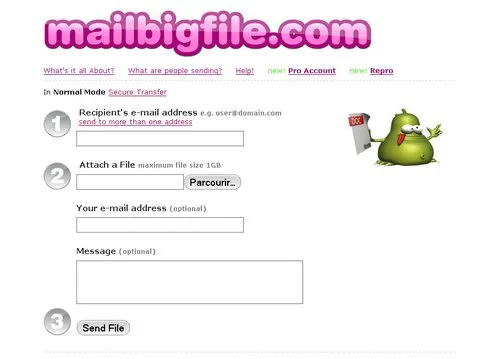 mailbigfile main