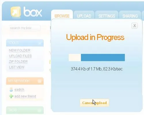 box upload