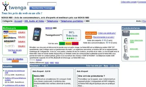 twenga n80