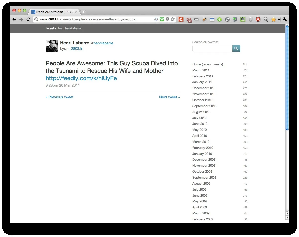 2803-tweets-2 Sauvegarder et archiver son compte Twitter avec wordpress — photo 3