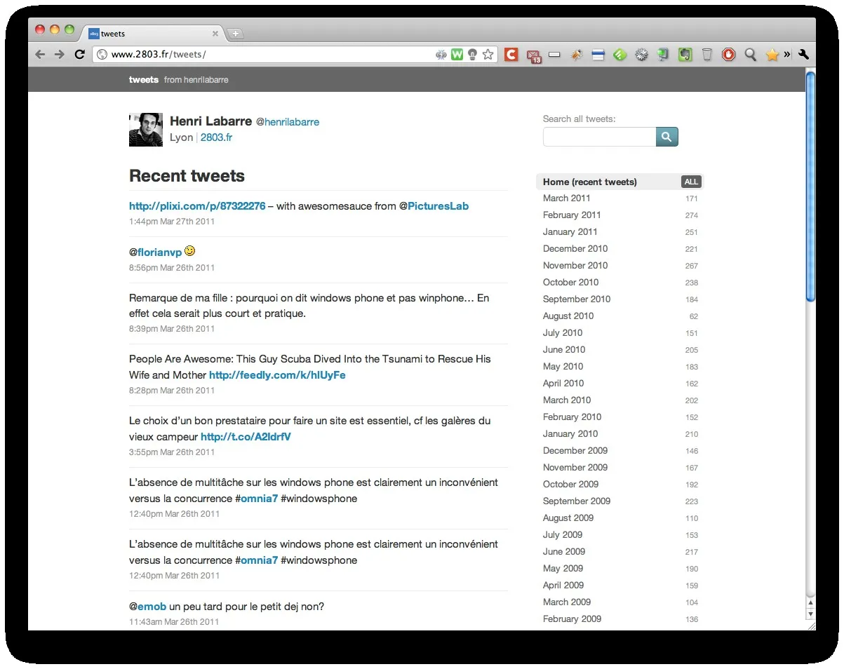 2803-tweets Sauvegarder et archiver son compte Twitter avec wordpress — photo 2