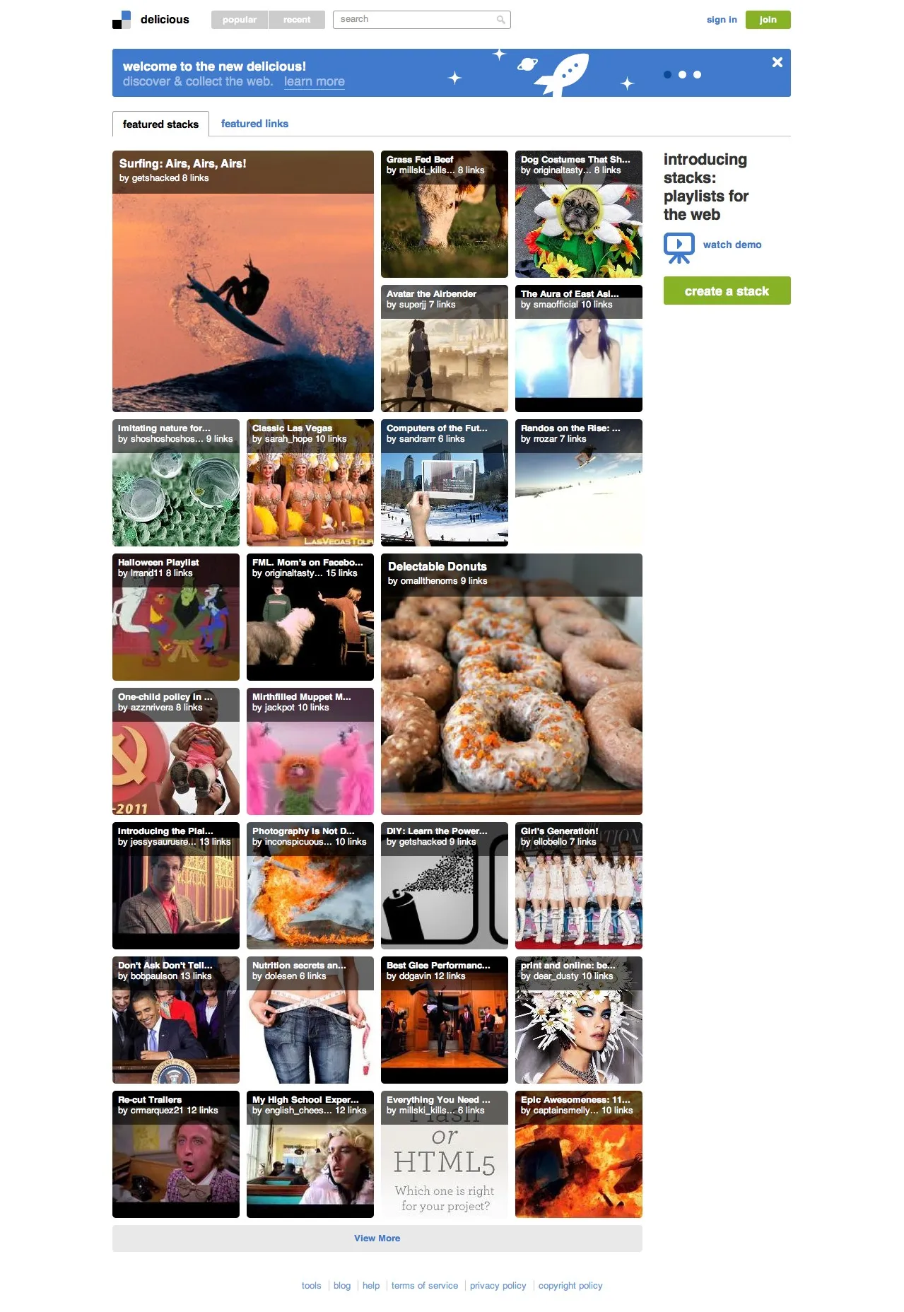 Delicious.com - Discover Yourself! Le nouveau Delicious est sorti, de la curation en plus des favoris — photo 1