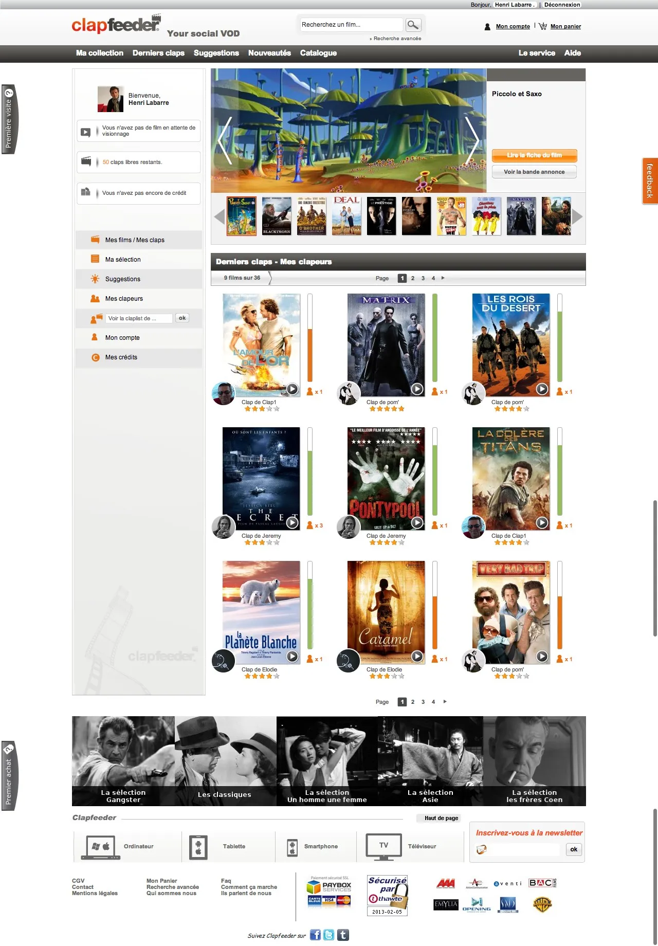 Clapfeeder un nouvel acteur de VOD en France — photo 1