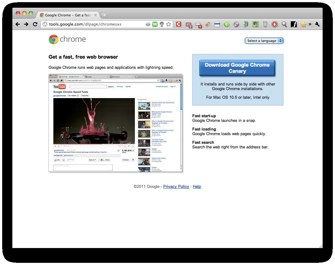 Installer Google Chrome Canary sous mac — photo 2