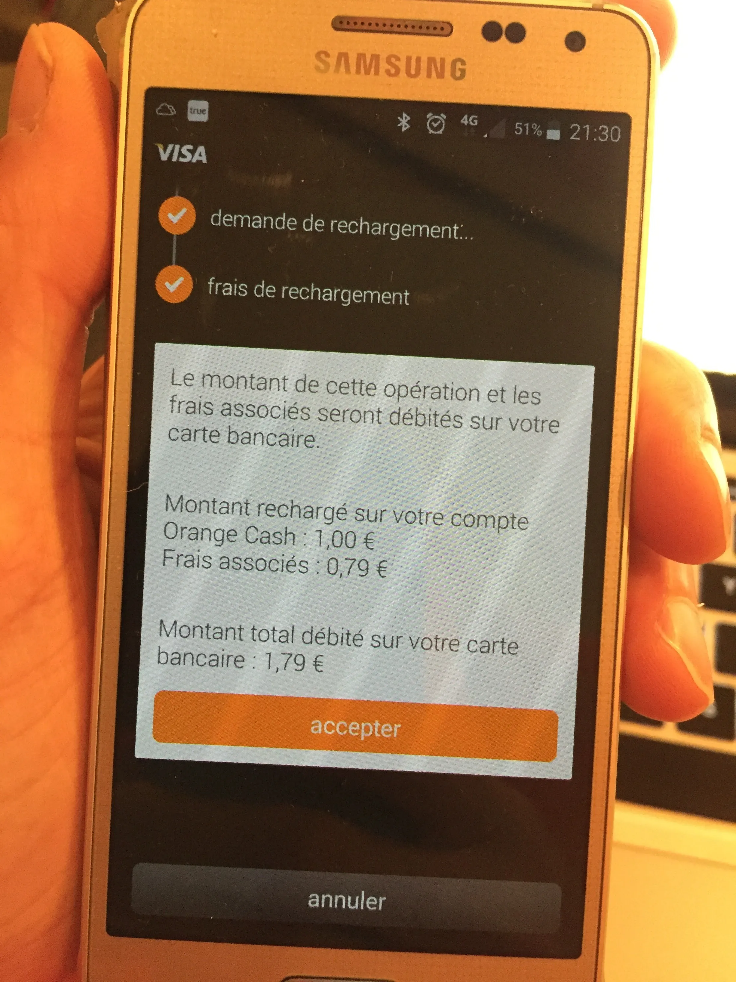 J'ai testé Orange Cash — photo 2
