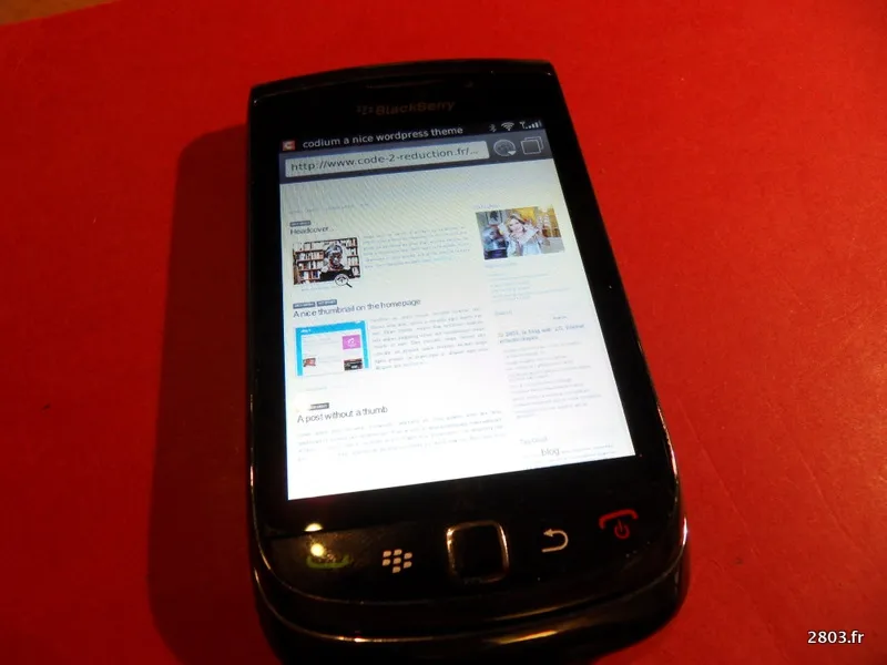 SAMSUNG DIGITAL CAMERA 15 jours avec le Blackberry Torch — photo 3