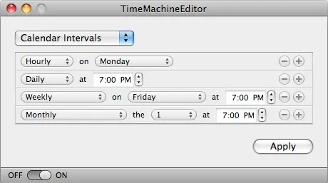 TimeMachineEditor Programmer les backup de votre Time Machine — photo 2