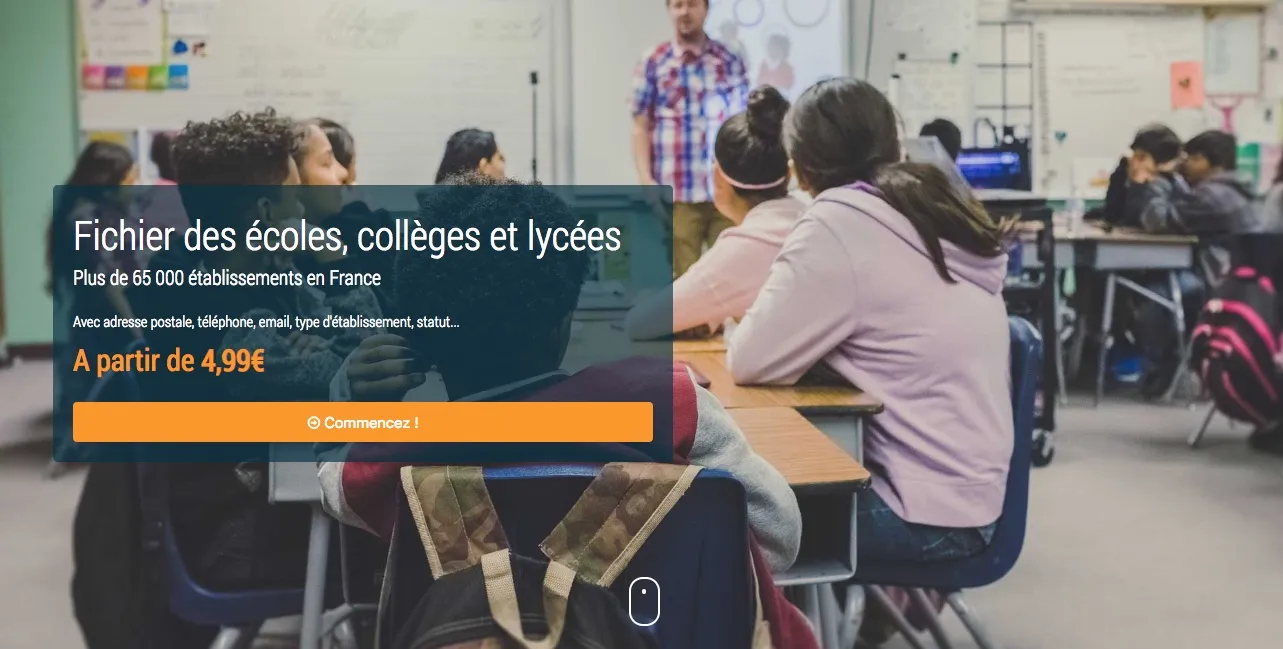 Achat du fichier des écoles — photo 1