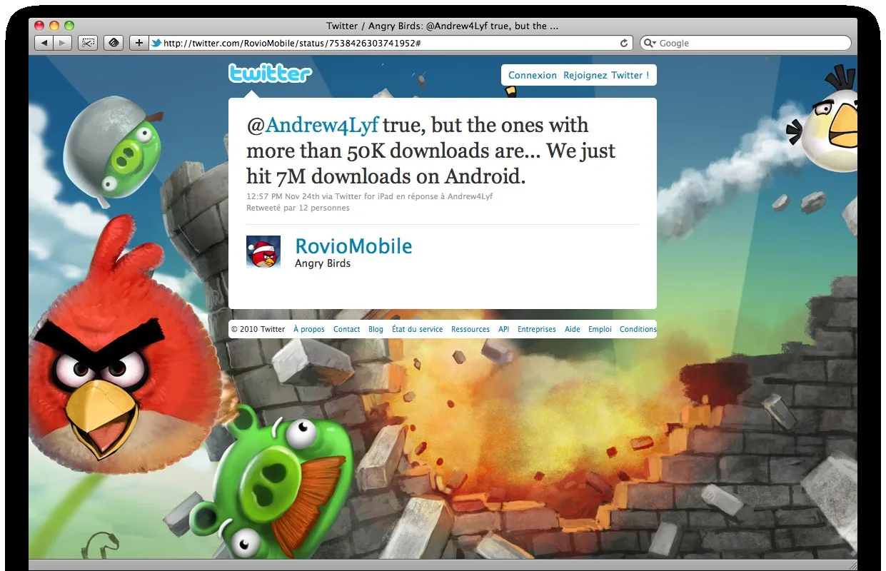 Angry Bird, 7 millions de téléchargements sur Android — photo 1
