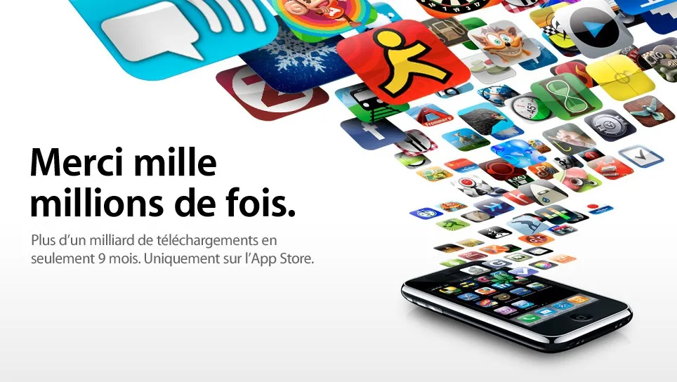 Page d'accueil d'Apple pour présenter cette information
