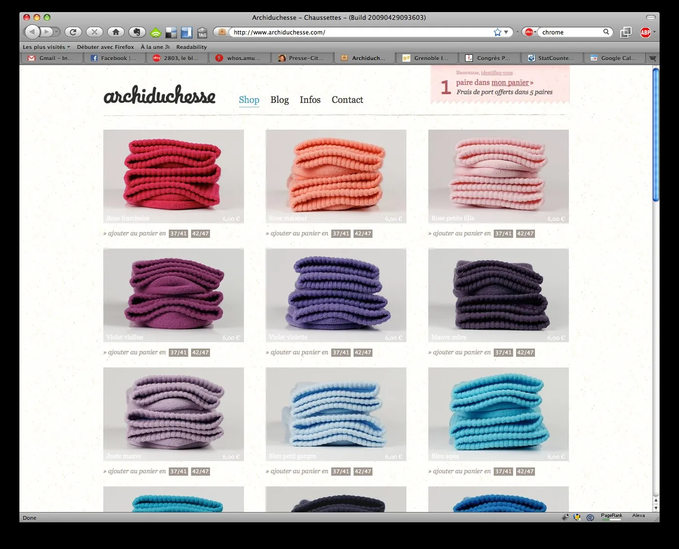 Homepage d'Archiduchesse