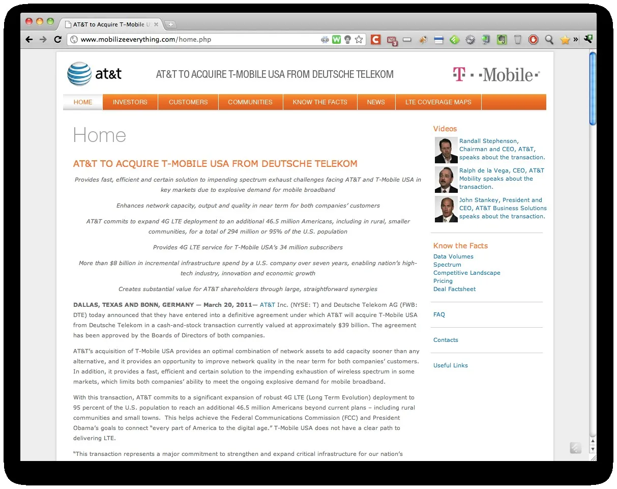 AT&T rachète T-Mobile USA pour 39 milliards de dollars — photo 1