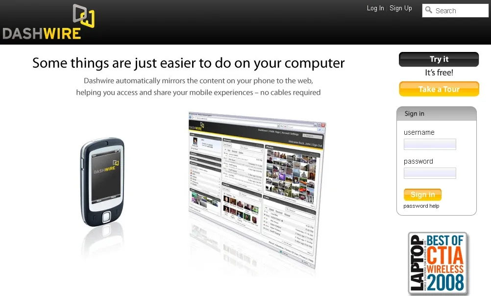 Dashwire une solution pour sauvegarder les données de votre téléphone — photo 1