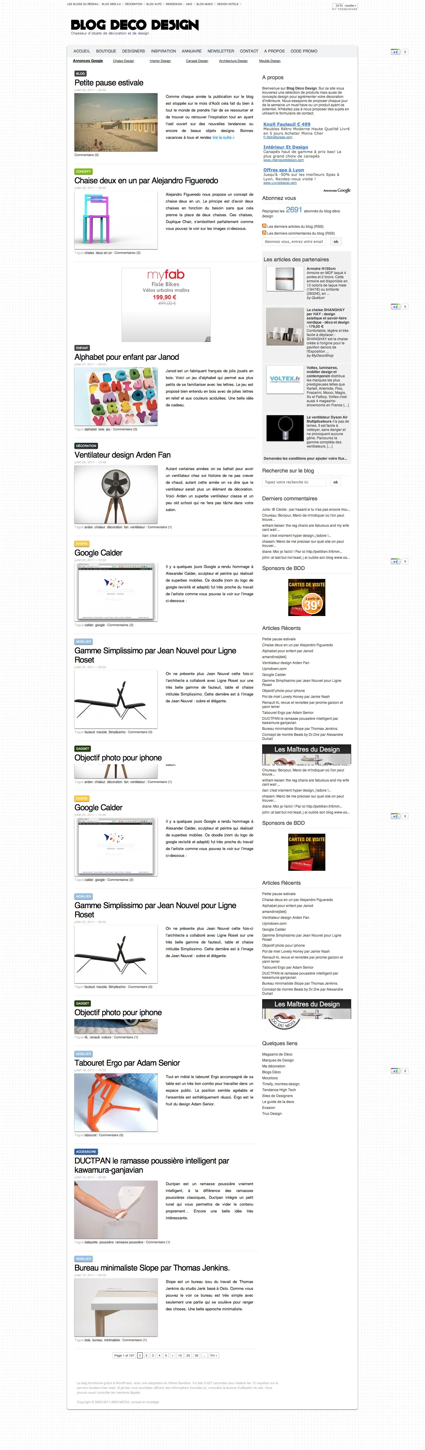blog déco design, décoration et design avant tout!(2) Google propose aussi de faire des captures de sites internet — photo 2
