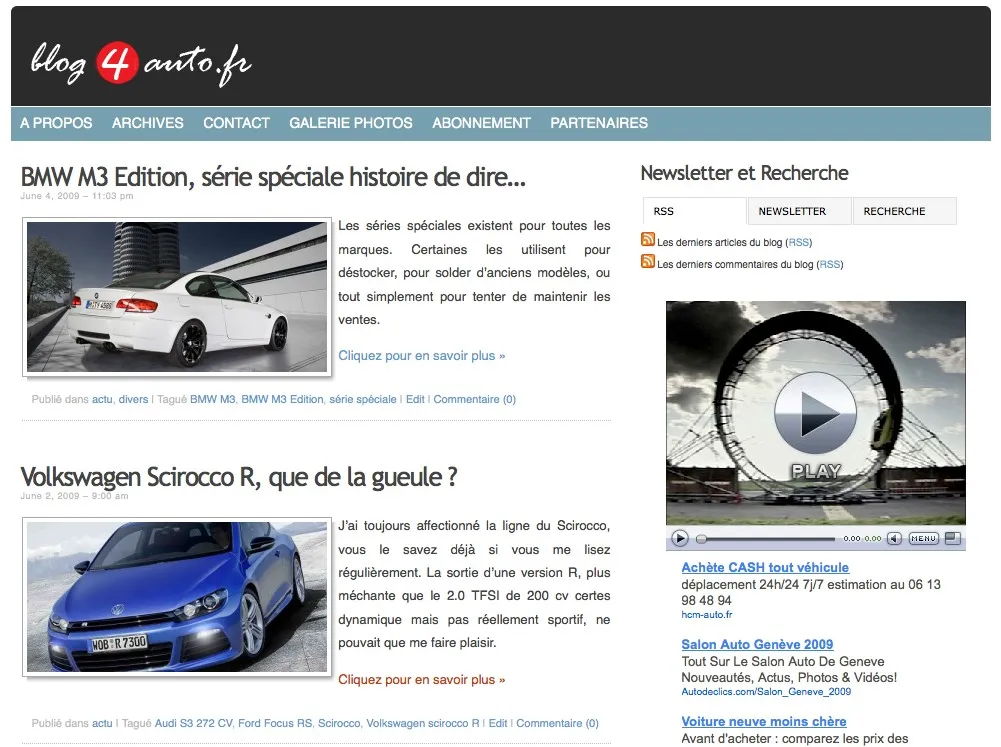 vignette sur la homepage de blog4auto.fr