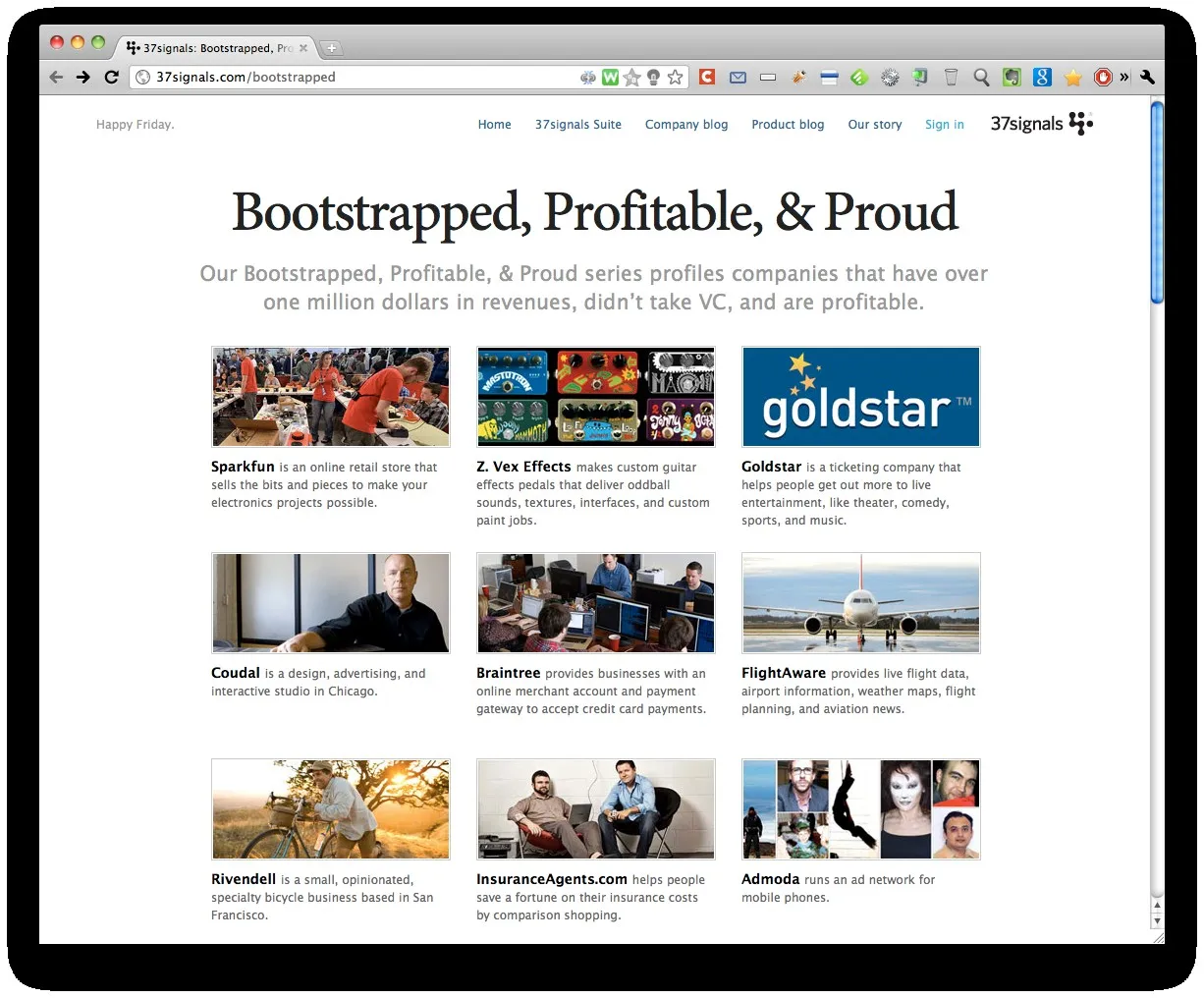 Cas d'école de bootstrappers, des sociétés profitables et fières — photo 1