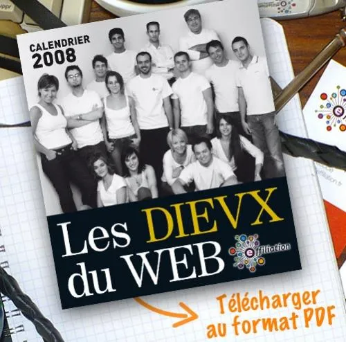 calendrier dieux du web