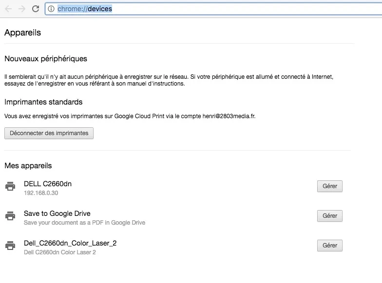 Réveiller une imprimante connectée à Google Cloud Print — photo 1