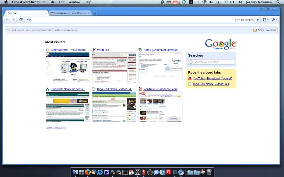 Chrome disponible sous mac et linux grâce à la communauté — photo 1