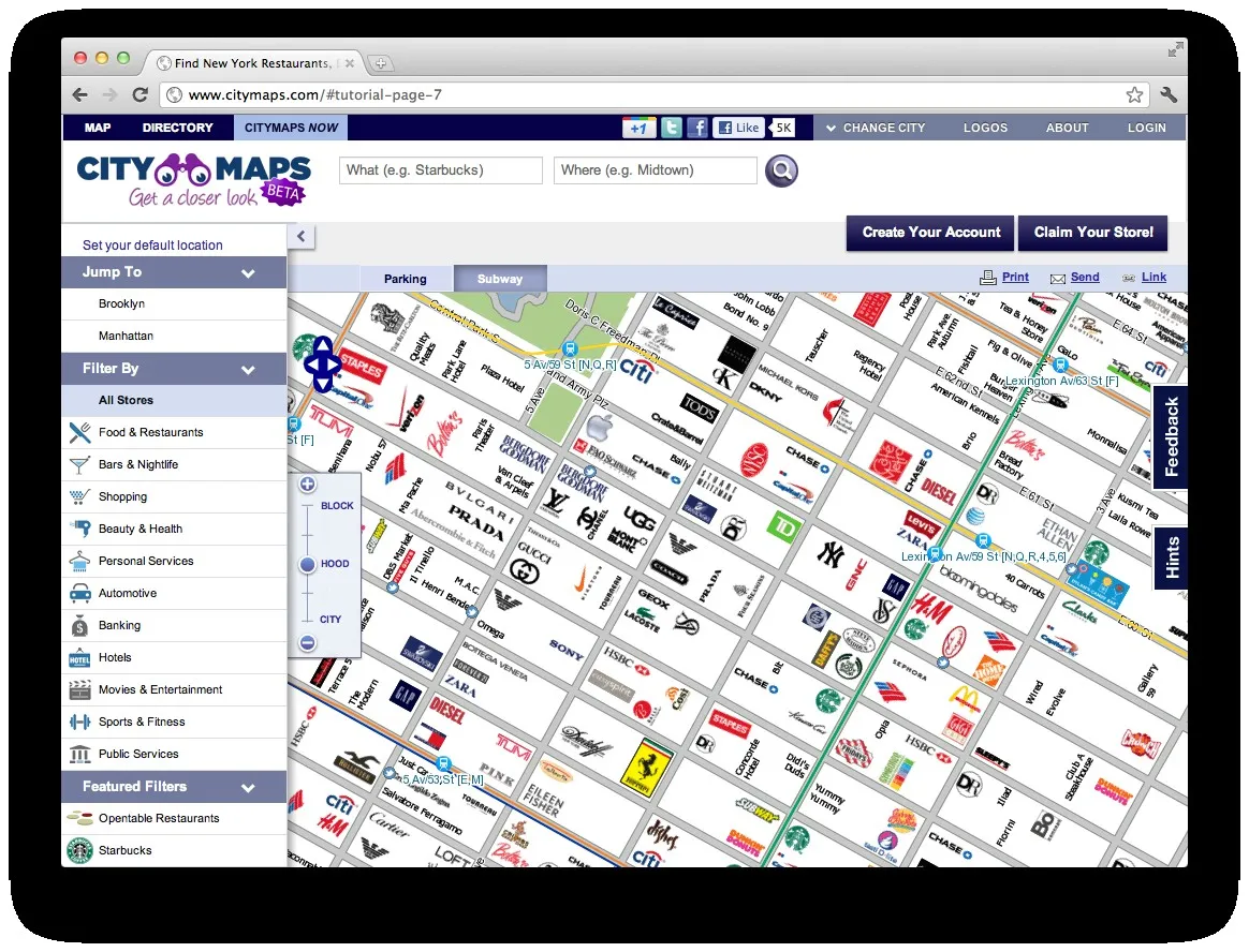 Citymaps de la cartographie très shopping — photo 1