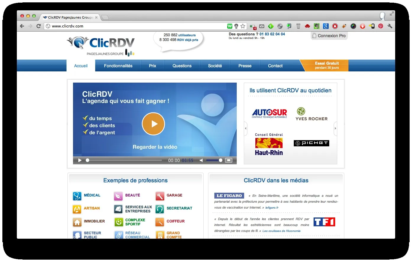 Clicrdv une solution de prise de rendez vous en ligne pour les professionnels — photo 1