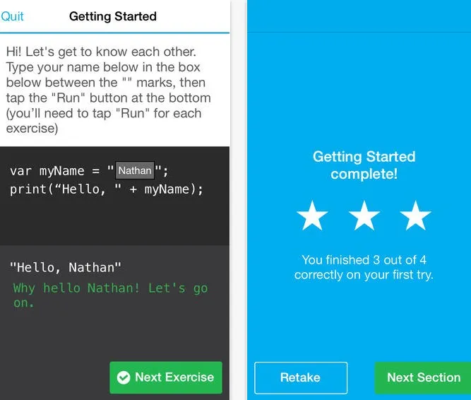 Codecademy propose sa première application pour apprendre à coder — photo 2