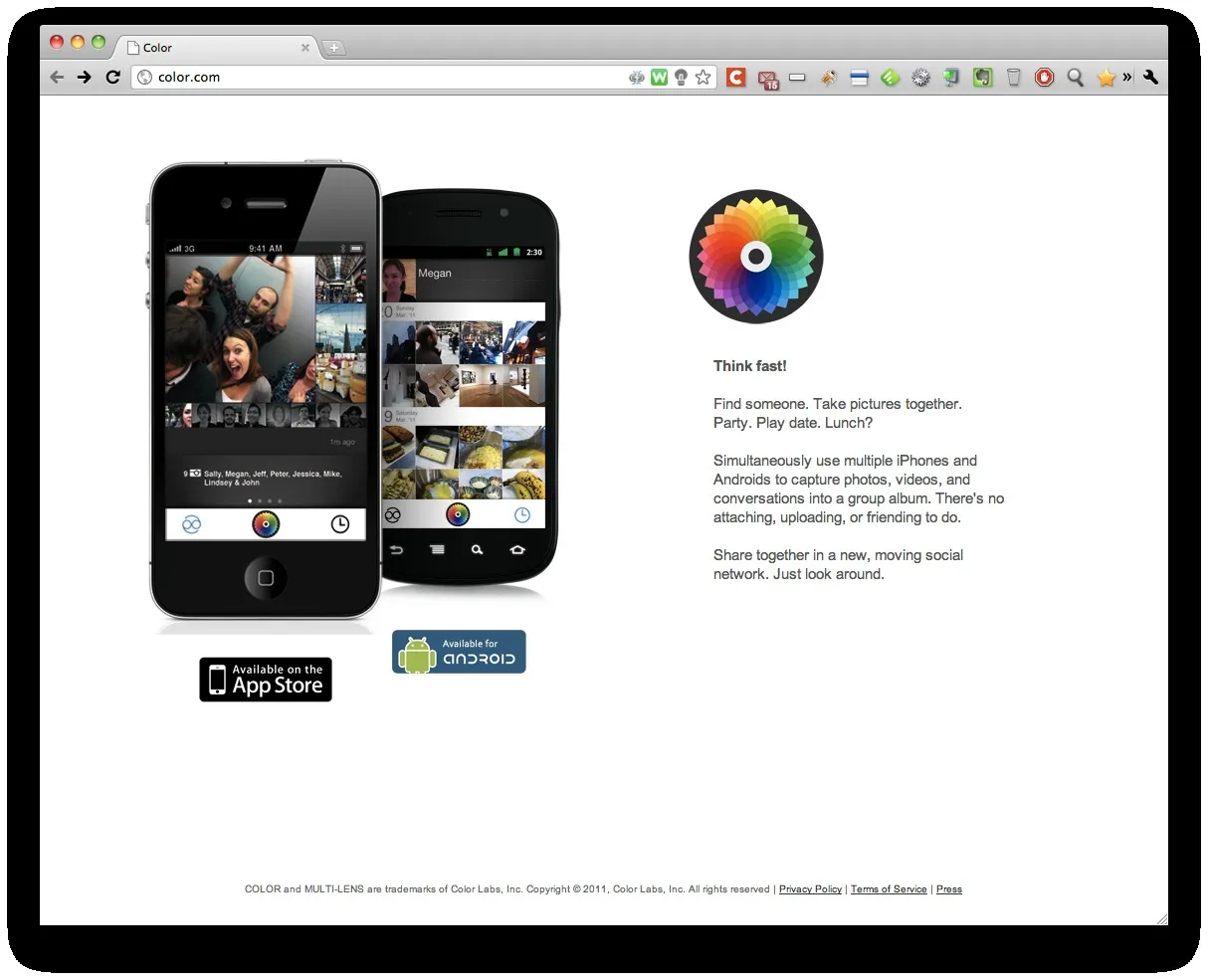 41 millions de dollars pour Color, un photo local based social network... — photo 1