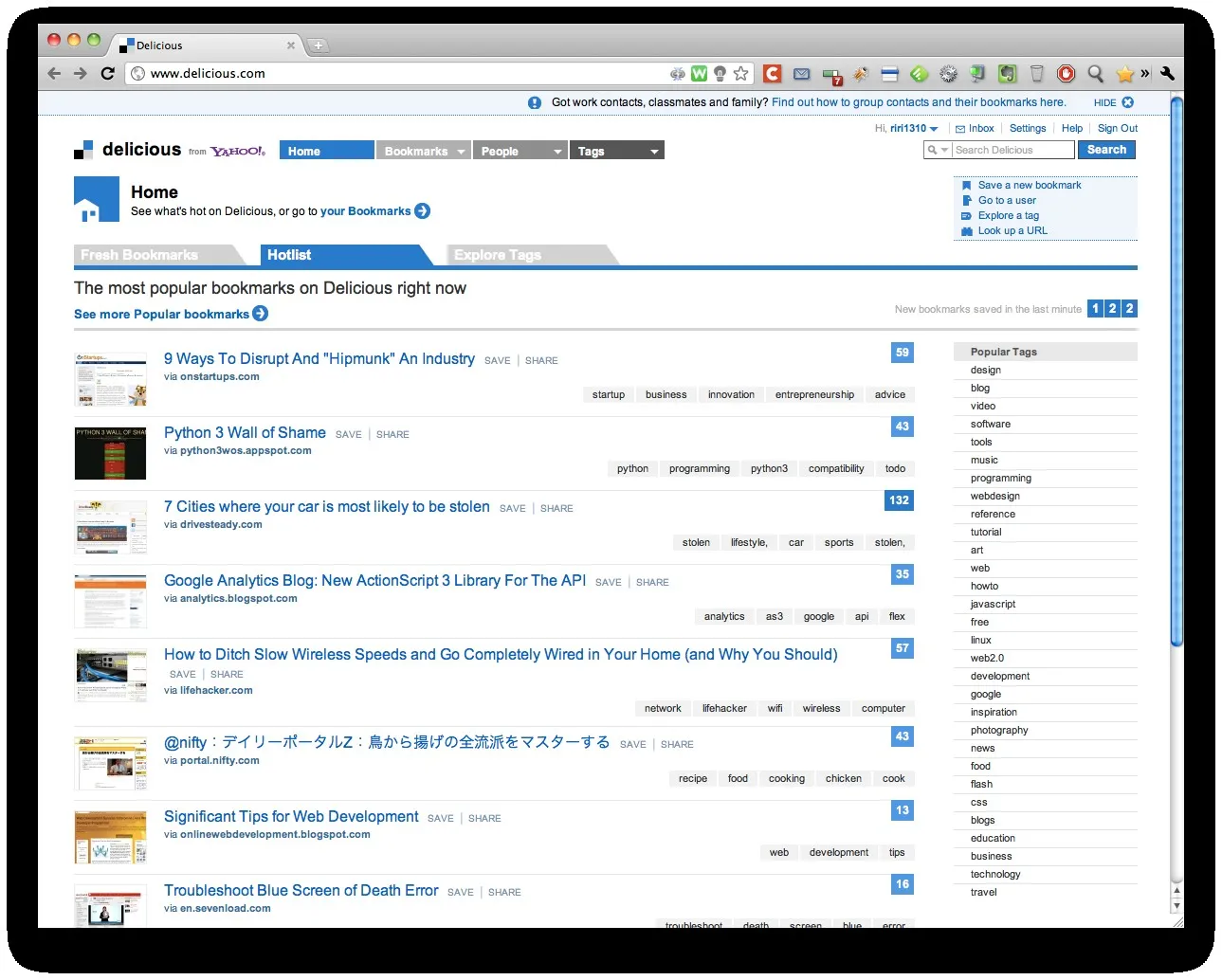 Delicious en vente entre 1 et 2 millions de dollars, une belle destruction de valeur pour Yahoo — photo 1