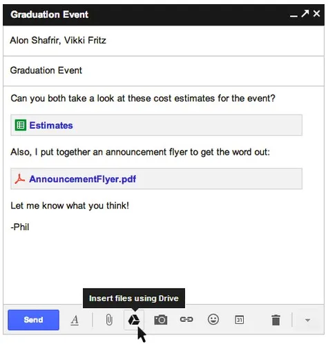 drive-gmail Gmail permet maintenant la possibilité d'ajouter des pièces jointes jusqu'à 10G — photo 1