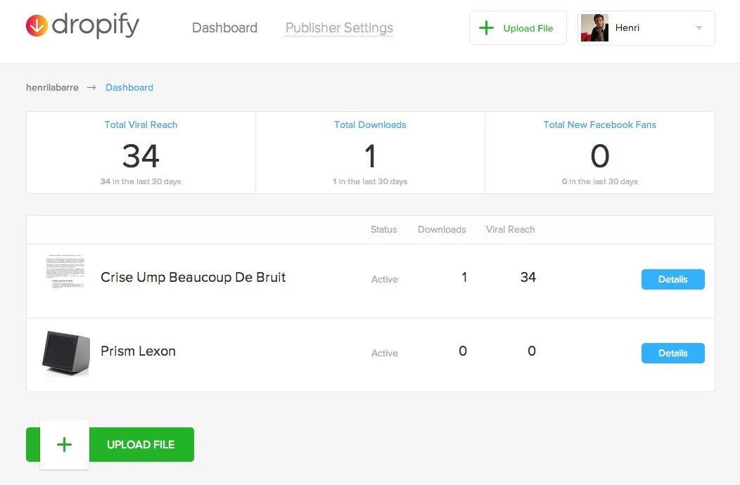 Dropify le partage social de documents — photo 2