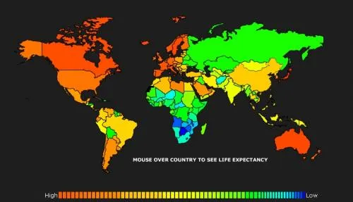 espérance de vie monde