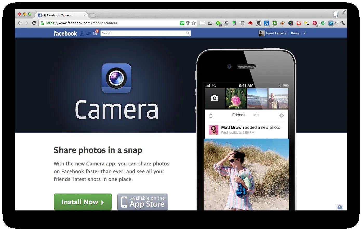 Pourquoi Facebook lance Facebook Camera alors qu'ils viennent d'acheter Instagram? — photo 1