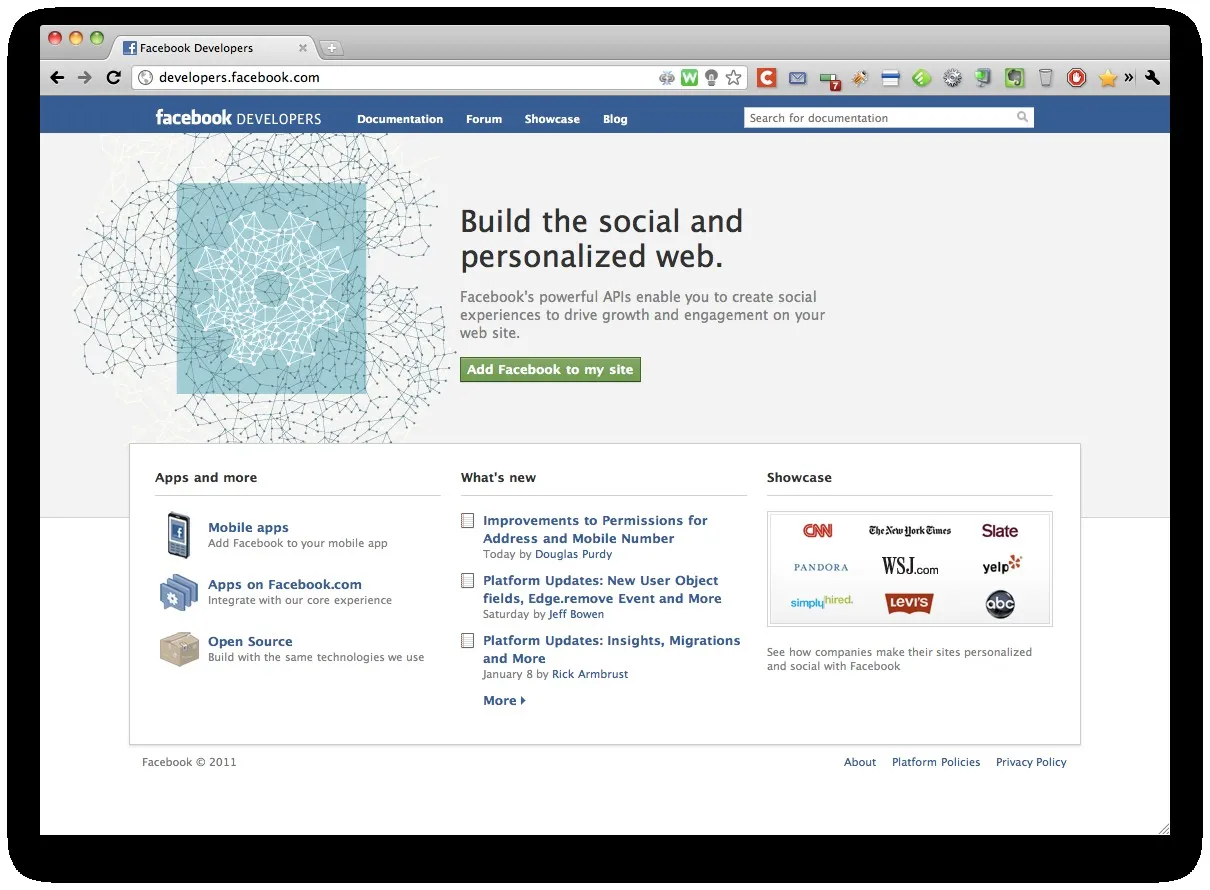 Machine arrière pour le partage des données sur Facebook — photo 1