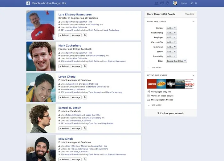 Graph Search la fonctionnalité qui manquait à Facebook — photo 1