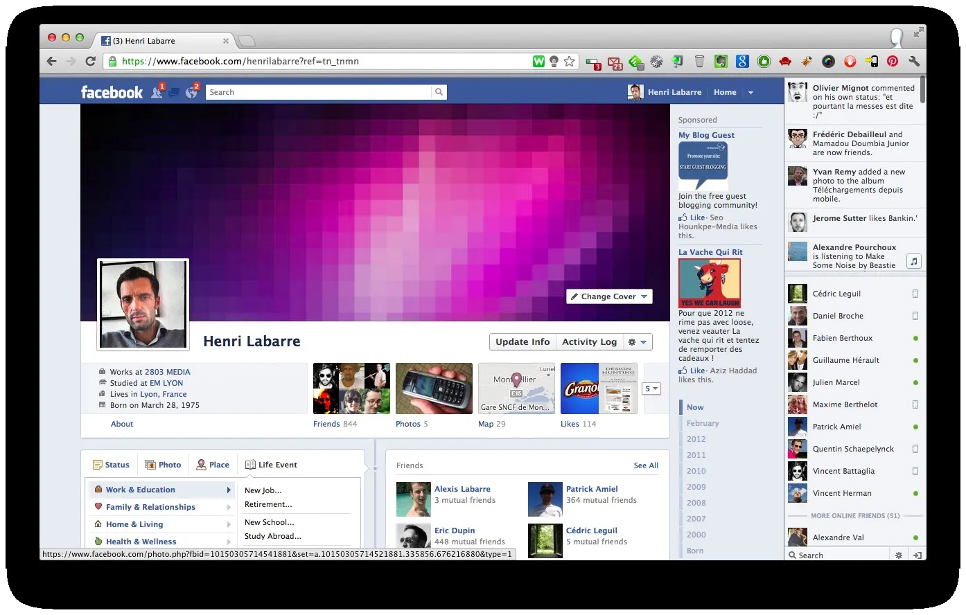 Quelques rappels sur les changements liés à la nouvelle Timeline Facebook — photo 1