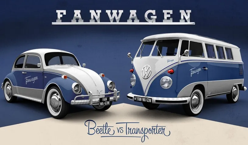 Belle utilisation de facebook par volkswagen pour le fanwagen — photo 1