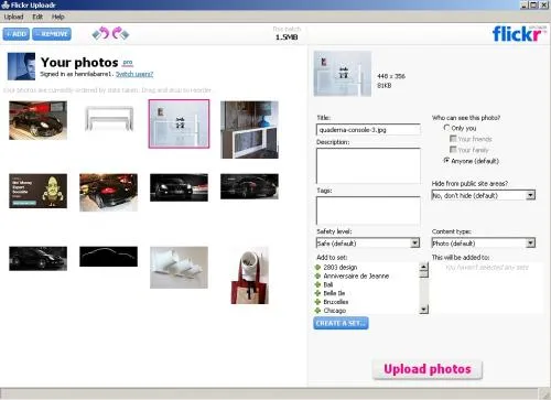 flickr uploadr