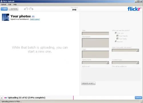 flickr uploadr