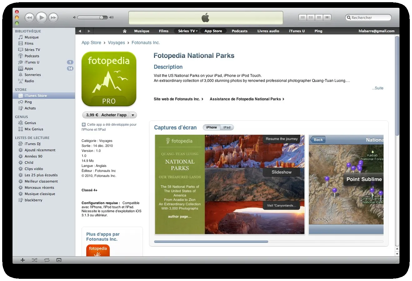 Après Heritage, Fotopedia lance l'application National Parks — photo 1