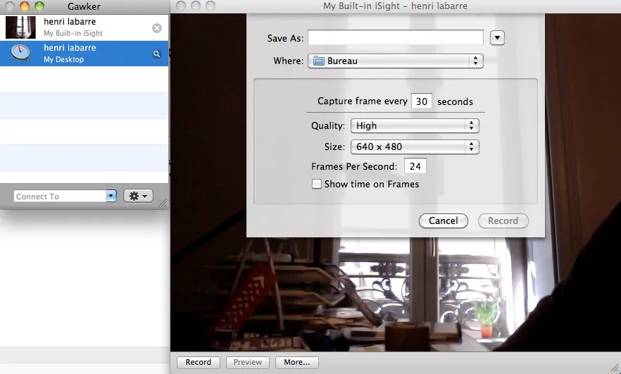Gawker pour faire de la vidéo en time lapse avec une webcam — photo 1