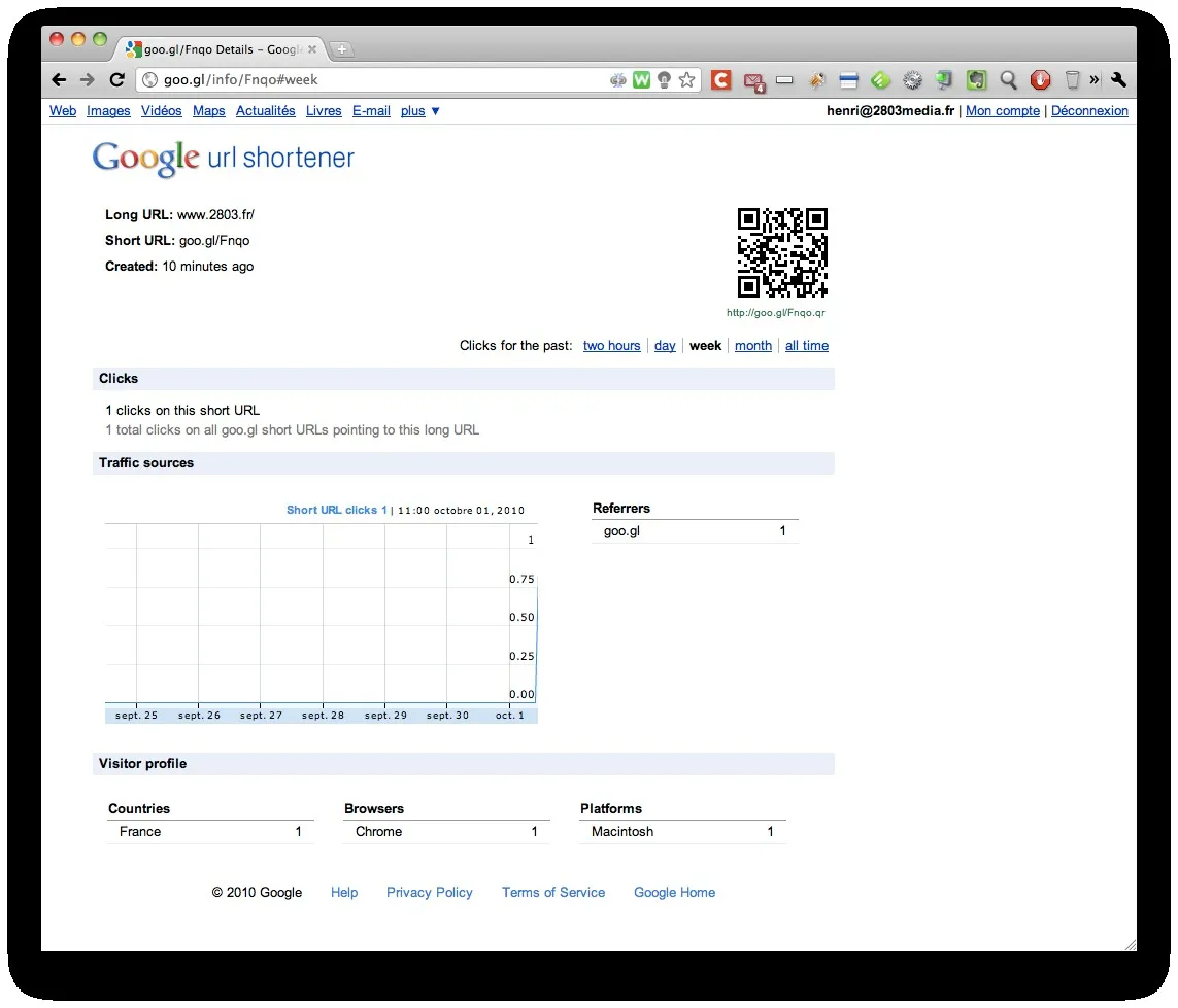 Goo.gl l'url courte version Google — photo 2