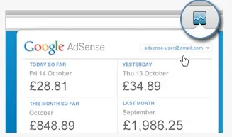 google-adsense Google Publisher Toolbar pour suivre son compte adsense dans le navigateur — photo 3