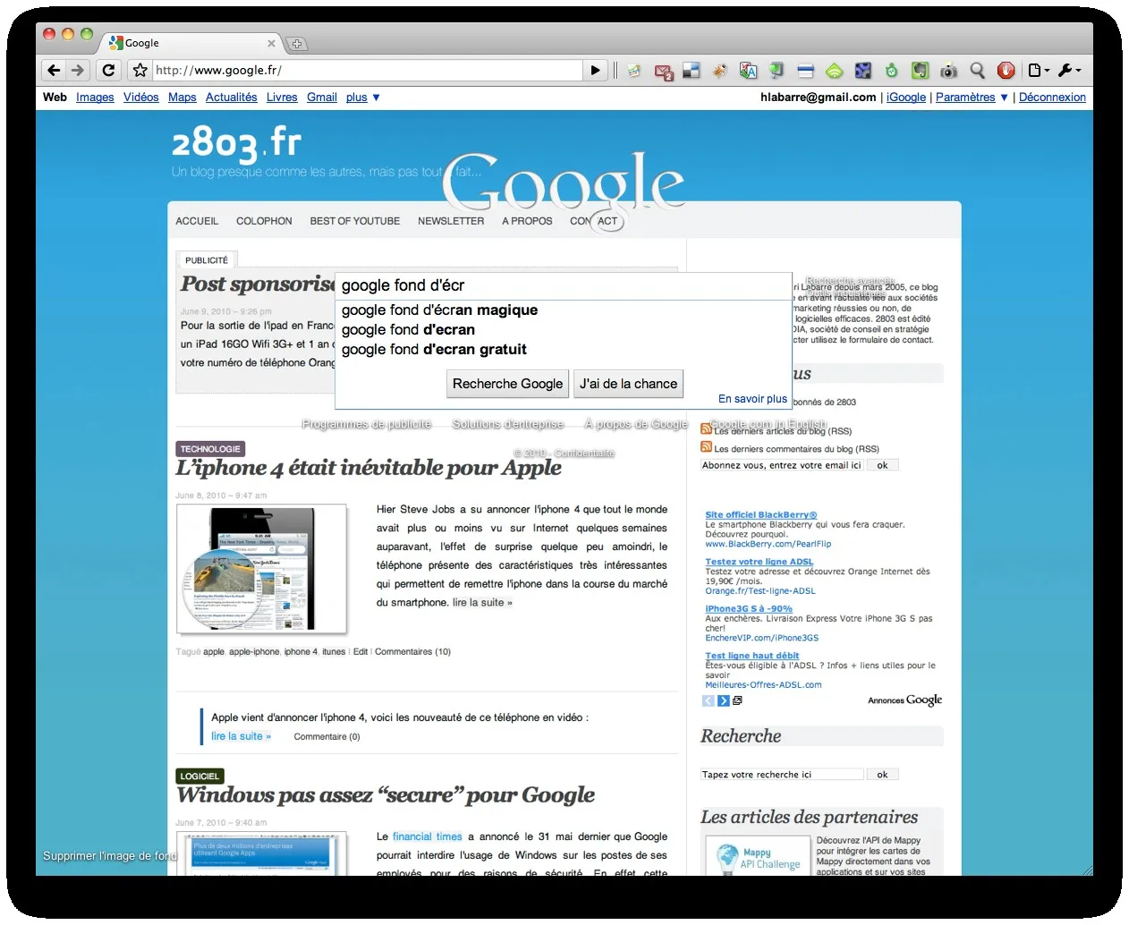 google-background-5 Google nous impose son fond d'écran sur sa page d'accueil — photo 5