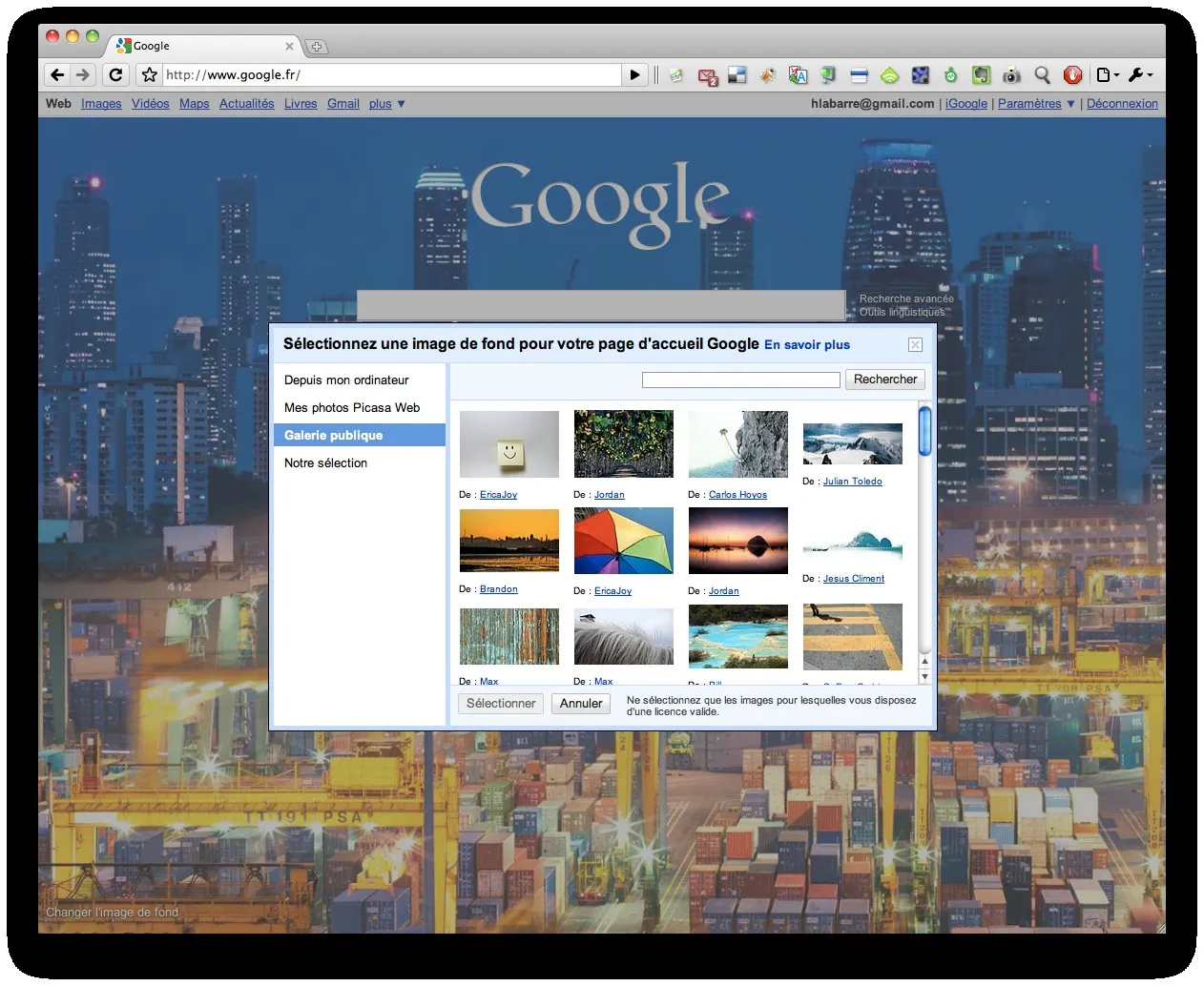Google nous impose son fond d'écran sur sa page d'accueil — photo 1