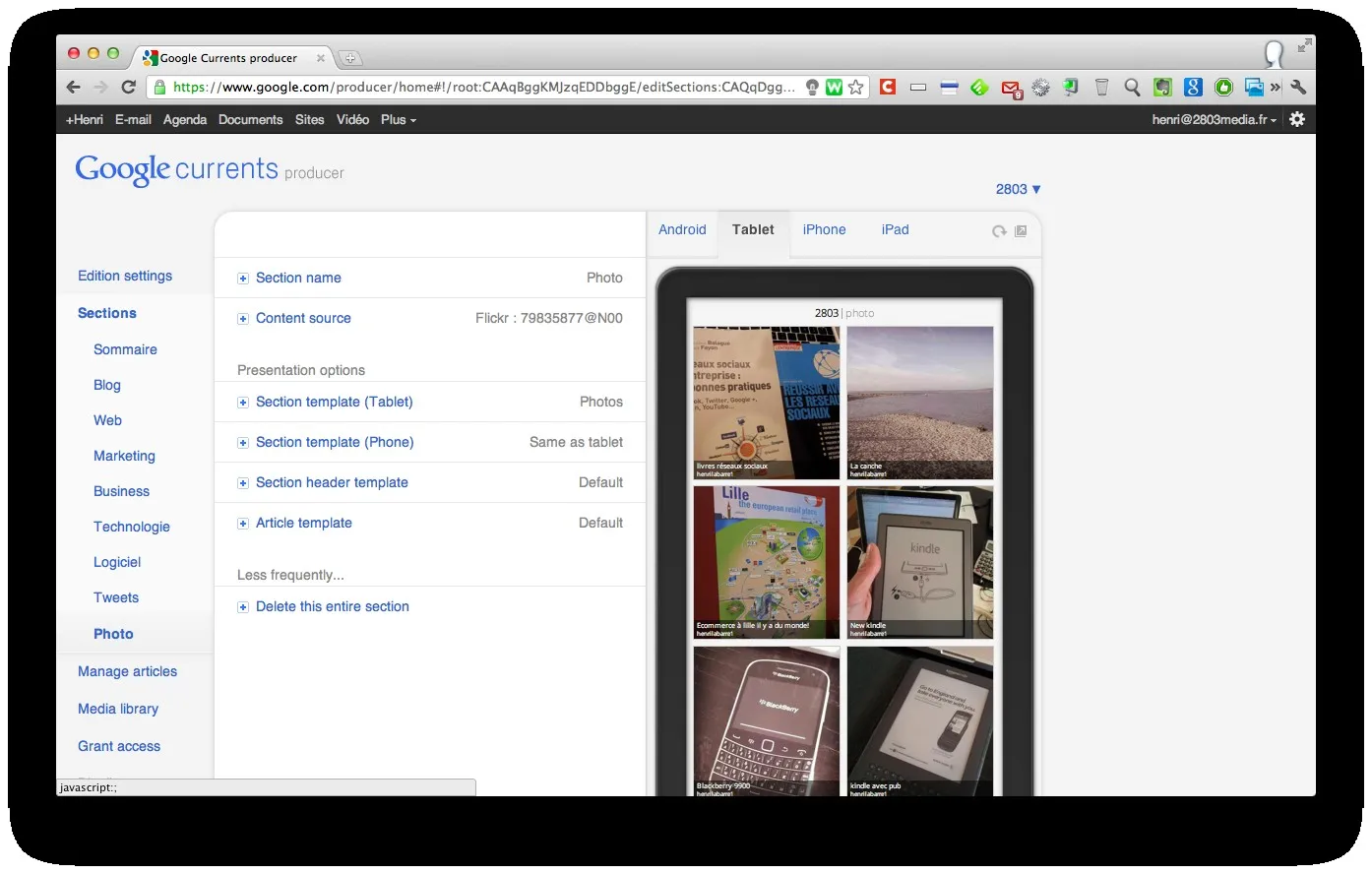 google-currents-2 Transformer son blog en magazine pour Google Currents — photo 5