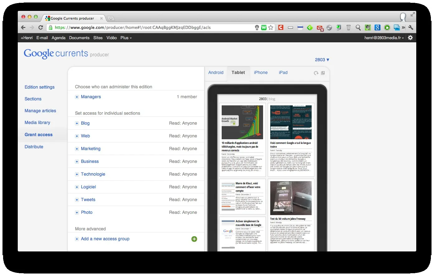google-currents-4 Transformer son blog en magazine pour Google Currents — photo 2