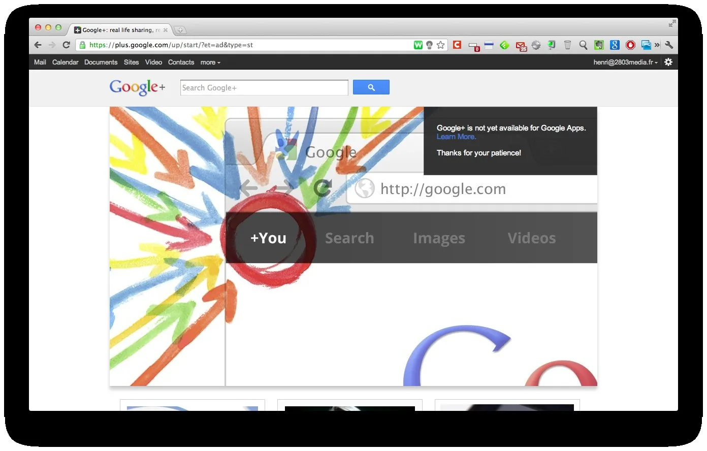 google-fleche-bleue-gapps-2 Google+ pour tout le monde sauf pour les utilisateurs de Google Apps — photo 4
